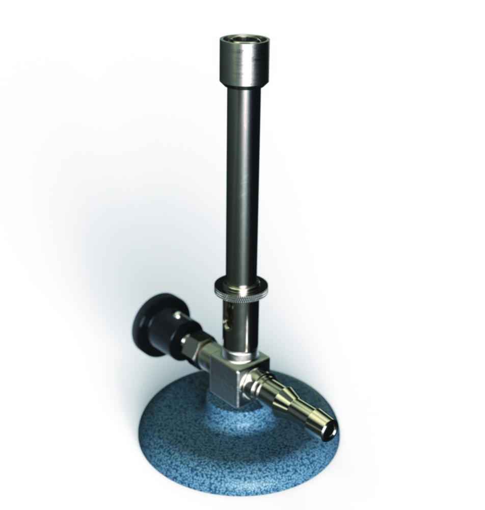 Bunsen Burner For Natural Gas With Needle Valve And Air Regulator