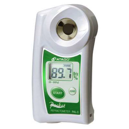 Atago, Refractometer, PAL-3, Any Sample With The Automatic Temperature Compensation, Brix: 0.0 to 93.0 %