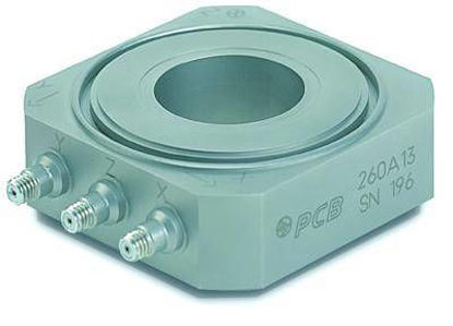 Model:260A13 - Triax force sensor, 10k lb (Fz), 4k lb (Fx,y), 15 pC/lb (z), 32 pC/lb (x, y)
