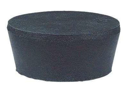 Cole-Parmer Solid Black Rubber Stoppers, Standard Size 9.5; 9/Pk