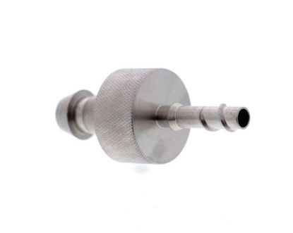 ISCO, Tubing Coupler (1/4 Inch I.D.), Clampless, one-piece coupler (Stainless Steel)