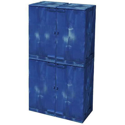 CABINET SAFETY PE 48 GAL BLUE