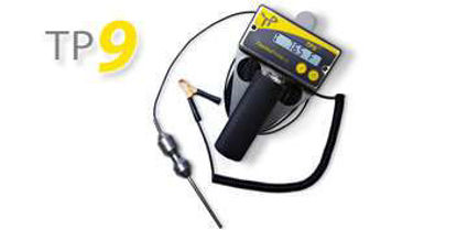 TP9 Thermometer, 20 meter cable, Asphalt Weight Probe, Brass Markers at 1 meter intervals, ATEX/IECEx Certification (Ex ib [ia] IIB T4), Ambient temperature range -20°C to +40°C
