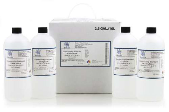 Conductivity standard, 147 microS KCl; also used as 34.3 mg/l chloride standard, 10 L JMG No. 1192350 MPN SC-147-10L