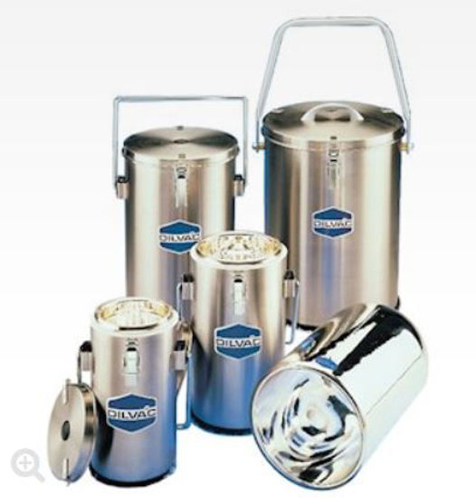 SS111 Dilvac UniversalStyle Stainless Steel and Glass Dewar Flask with