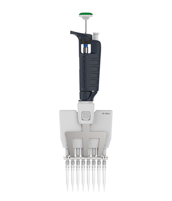 Gilson, PIPETMAN G, P8x300G, 8 Channel Pipette, 30-300 μL, Multichannel, Manual Air Displacement, Metal Ejector, Adjustable Volume