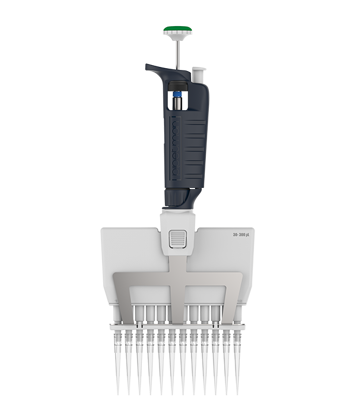 Gilson, PIPETMAN G, P12x300G, 12 Channel Pipette, 30-300 μL, Multichannel, Manual Air Displacement, Metal Ejector, Adjustable Volume