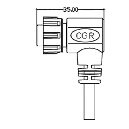 RIGHT ANGLE ADAPTER CABLE IP67 - Product | John Morris Group