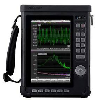 CoCo-80X system: Two 24 bit inputs, One 24 bit output, tacho, sampling up to 102.4 kHz, 150 dBFS, 128 GB SD card, Wi-Fi, CAN-Bus, 7” touch screen color LCD. Software includes Standard DSA (C80X-01) FFT, trigger, recording, ZOOM, filter, his