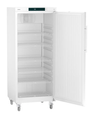 LKv 5710 Laboratory Refrigerator with Comfort Controller, Volume 583 L, Dynamic Cooling, Dimension 747 x 750 x 1844 mm, White Steel Cabinet Finish