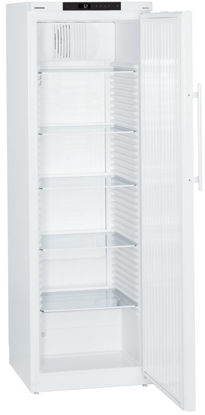 LKexv 3910 MediLine Spark-Free Refrigerator with Comfort Controller, Volume 360 L, Dynamic Cooling, Dimension 600 x 615 x 1840 mm, White Steel Cabinet Finish