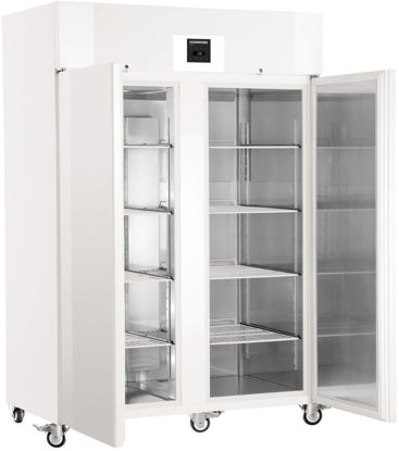 LKPv 1420 MediLine Laboratory Refrigerator with Profi Controller, Volume 1427 L, Dynamic Cooling, Dimension 1430 x 830 x 2150 mm, White Steel Cabinet Finish