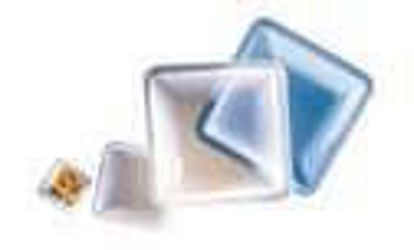 Cole-Parmer, small Square Polystyrene Weigh Boats, Blue, 20 mL, 100/Pk