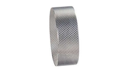 Sieve rings made of stainless steel for impact bar sieve ring 0.12 mm trapezoidal perforation
