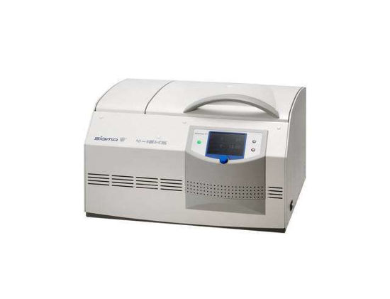 Sigma 4-16KHS, refrigerated benchtop centrifuge, incl. heating device, max. rotor temp. 40°C to 60°C depending on rotor and speed, 220-240 V, 50 Hz JMG No. 1021065 MPN 10389