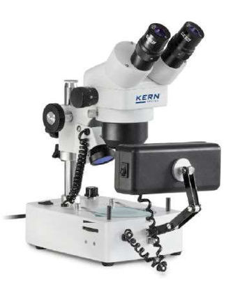 Stereo zoom microscope (Gem) Binocular Greenough; 0,7-3,6x; HSWF10x23; 10W Hal