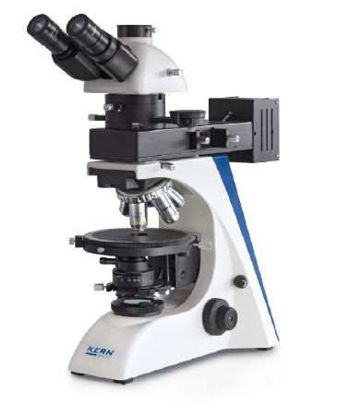 Polarising microscope Trinocular Inf Plan 4/10/20/40; WF10x20 mm; 5W LED (incident + transmitted)