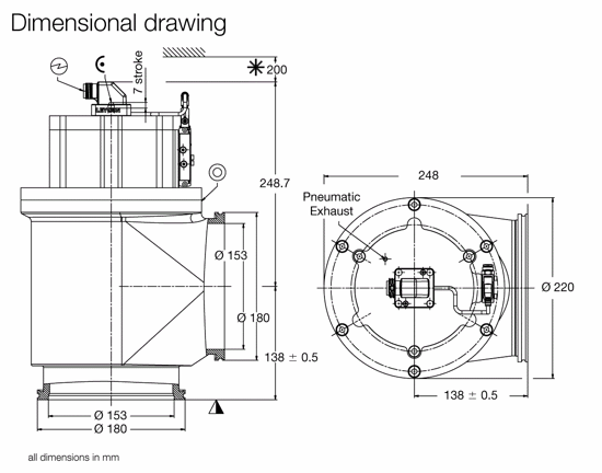 Right-ang.valve Dn160iso-k Epe Al 24v Ac - Product 