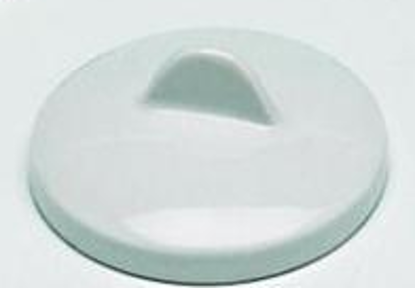 Crucible lid Ø 54 mm, porcelain suitable to crucible Ø 48 mm DIN 12904