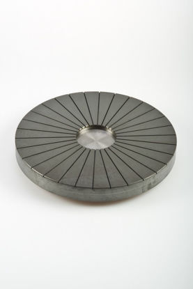 Cast Iron Lapping Plate, radial grooves, for use with PP5 / PLJ2 jigs on PM5/PM6, 12" / 30cm diameter
