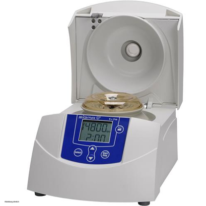 Sigma, Unrefrigerated Microcentrifuge, 1-14, 14800 rpm, 24 × 2 ml Max Capacity, 176 × 266 × 212 mm