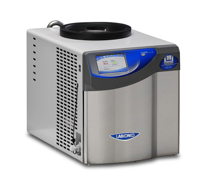 Labconco, FreeZone 2.5 Liter Benchtop Freeze Dryer, -50° C, -58° F, 98 L/min or larger Vacuum Pump displacement
