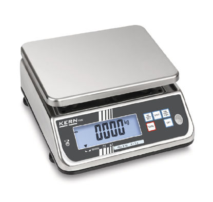 Bench scale; Stainless steel; IP68
Max weighing capacity 3kg and readability 1g