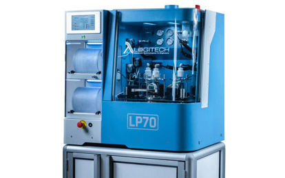 LP70G with Bluetooth Software precision Lapping & Polishing Machine, complete with 2 metered abrasive dispensing unit and 2 abrasive cylinders, eccentric sweep facility on four workstations  (220-240v / 50Hz)