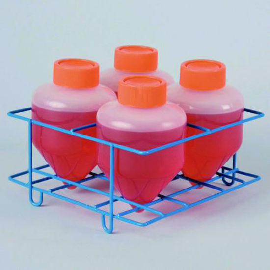 BELARTPoxygrid® rack steel, Epoxy coated, 4 places, for centrifuge