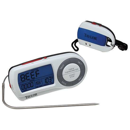 Taylor 1479 Wireless Digital Thermometer w/ Timer, 32 to 450 Degrees F