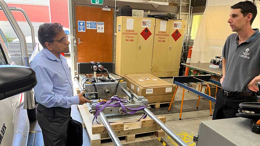 Lav from John Morris Group, in conversation with the team at UON