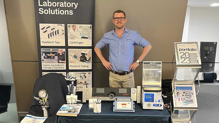 Allan Young, from the John Morris Group, took center stage to unveil our revolutionary lineup of laboratory equipment. Witness the transformative innovation in action, ranging from Memmert GmbH + Co. KG to Gilson and Labconco Corporation