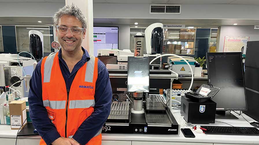Cannon UltraVIS solvent-free viscometer installed at Komatsu Brisbane by John Morris Group