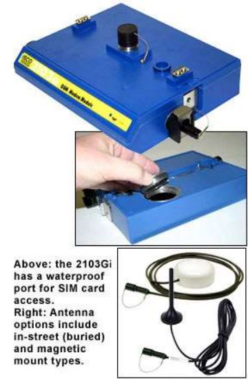 2100 Series GSM Cell Phone Package with 3G GSM modem for Europe/Region B countries and In-street Antenna with improved connector. Provided as a stack-on module. GSM cellular telephone service provided and paid for by customer. Provides wire_1281123
