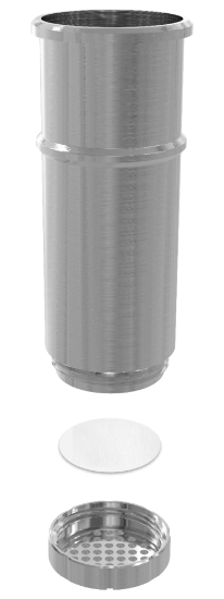 Q-Cup Sample Holder, Includes Q-Cup aluminum cylinder and threaded bottom._1380479