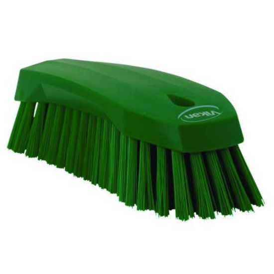 Hand Brush L, 200 mm, Hard, Green_1598925
