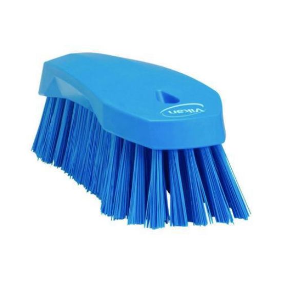 Vikan A/S Hand Brush L 200 mm, Hard, Blue | John Morris Group Australia