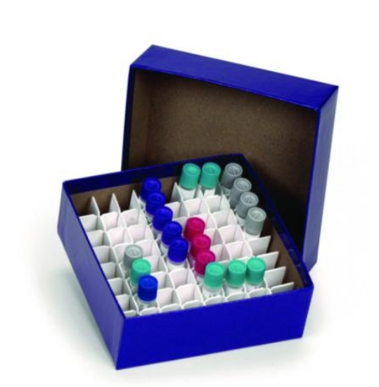 Heathrow Scientific Cryobox 133x133x50 mm Cardboard Blue with Lid ...