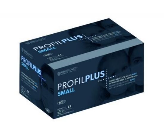 OP-mouthguard Profile Plus SMALL blue fleece, ear loop round pack of 50_1815742