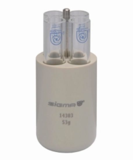 Adapter for 4 x 4 - 10 ml round bottom tubes, like e.g. Vacutainer, Monovettes or Vacuettes, 1 set = 2 pcs.; Suitable for 13299_1252893