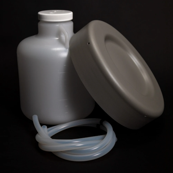 ISCO, Bottle Configuration For Model 3710  Sampler (1 Polyethylene 2.5 Gallon / 9.5 Liter), round bottle with cap, locating insert and two pump tubes_1281478