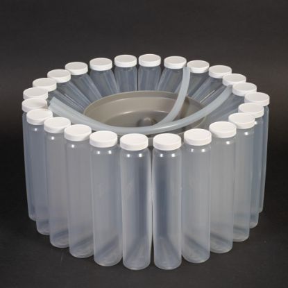 ISCO, Bottle Configuration For 6700 Sampler (24 Polypropylene 1 Liter), wedge-shaped bottles with caps, bottle retaining ring & 2 discharge tubes_1280048