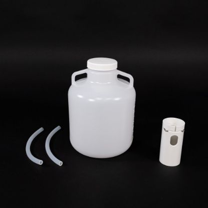 ISCO, Bottle Configuration For 6700 Series Full-Size Portable Sampler (1 Polyethylene 2.5 Gallon), round bottle with cap, tube guide and 2 tubes_1280064