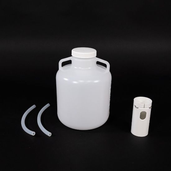 ISCO, Bottle Configuration For 6700 Series Full-Size Portable Sampler (1 Polyethylene 2.5 Gallon), round bottle with cap, tube guide and 2 tubes_1280064