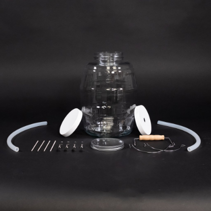 ISCO, Bottle Configuration 6700 Series Sampler (1 Polyethylene 2.5 Gallon round bottle), adapter kit, 2 discharge tubes, solid cap, tubing cap_1280081