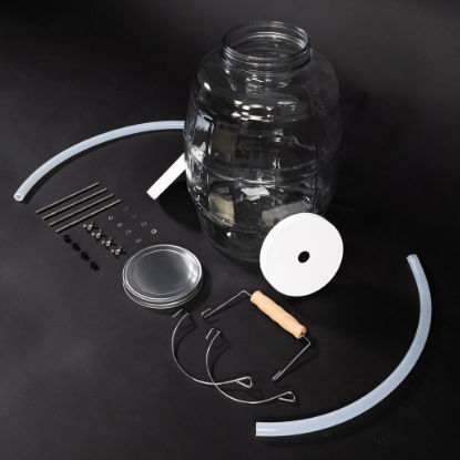 ISCO, Bottle Configuration 6700 Series Sampler (1 Polyethylene 2.5 Gallon round bottle), adapter kit, 2 discharge tubes, solid cap, tubing cap_1280081