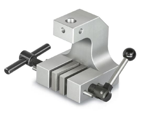 Screw-in tension clamp (5.0 KN) with quick-release lever, range up to 15 mm, for tensile force tests, 2 items incl. Jaws with pyramid grip, similar to illustration_1377301