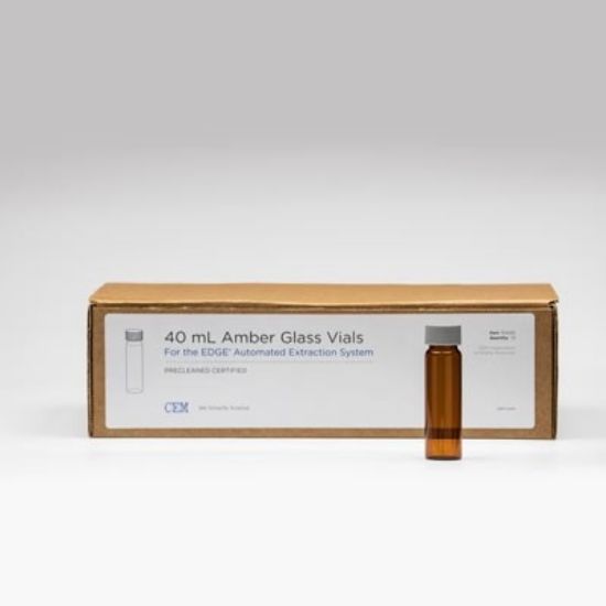 CEM, Amber Glass Collection Vials, 40 mL_1410538