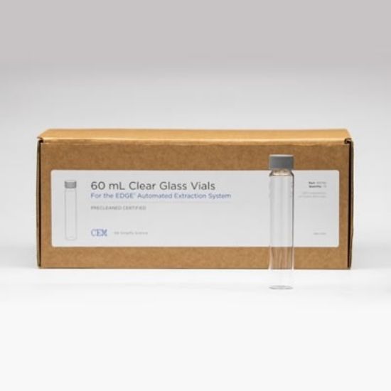 CEM, Clear Glass Collection Vials, 60 mL_1425909