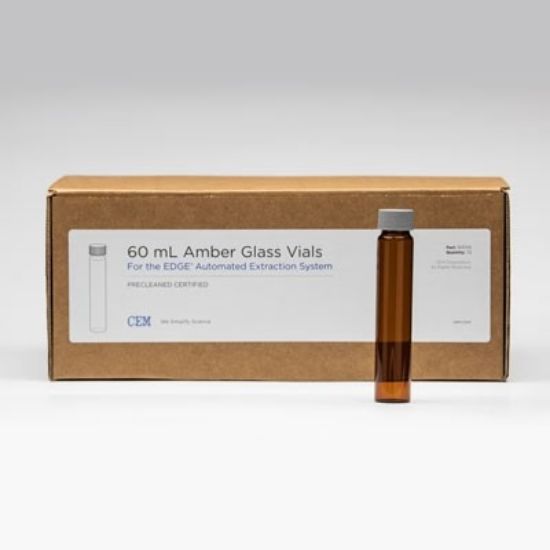 VIAL, 60ML, GLASS, AMBER, COLLECTION, 72/CS, EDGE_1425911